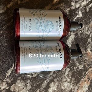 Two bottles of body lotion